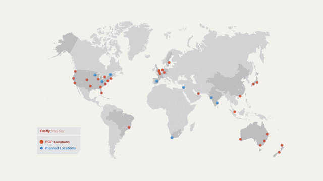 Fastly POP Map