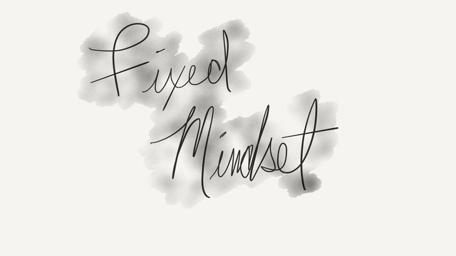 Fixed mindsets