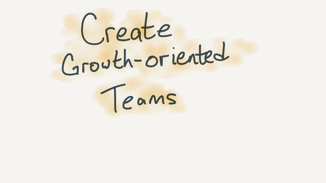 Creating growth-oriented teams