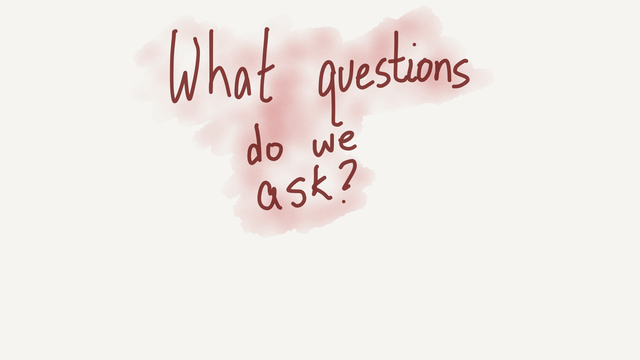 What questions do we ask?